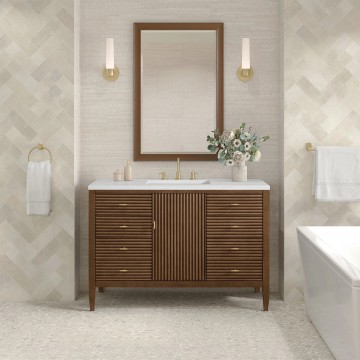 Myrrin 48" Single (Vanity Only Pricing) in Mid-Century Walnut
